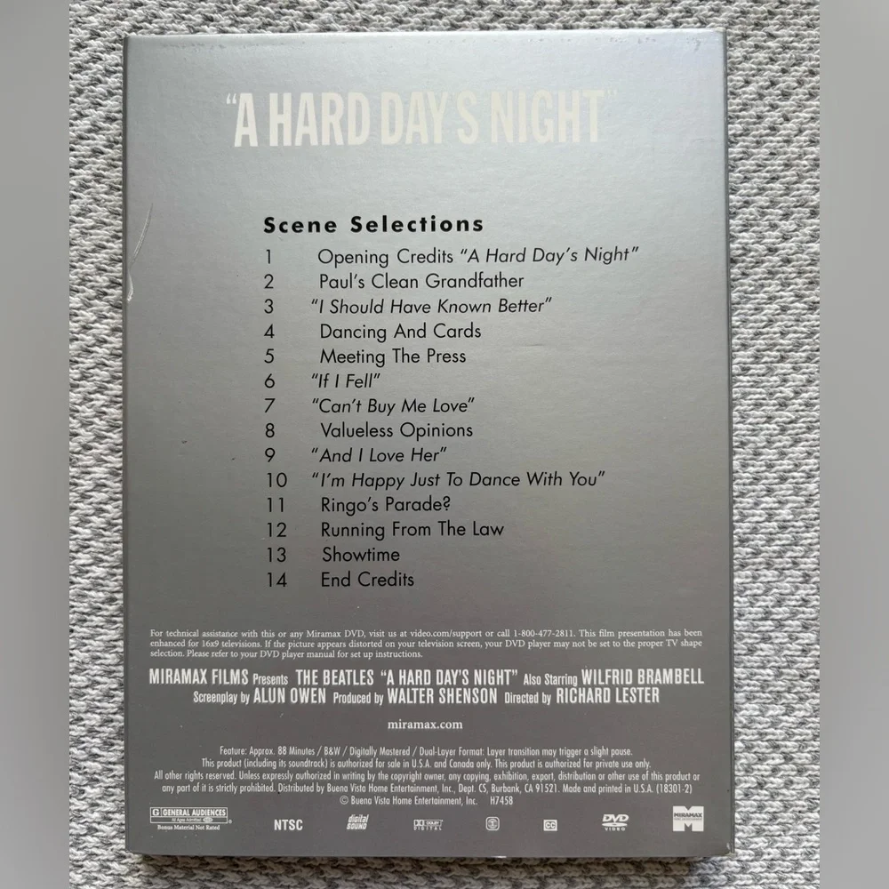 THE BEATLES - Miramax Collector's Series “Hard Day’s Night” DVD Box Set - Picture 3 of 6